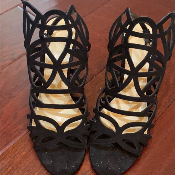 Vince Camuto Shoes - Vince Camuto Velvety Strap design  Heels Black 7.5